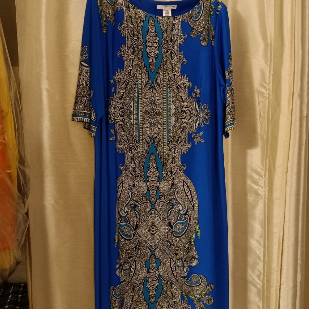 Royal Shift Dress (lightly used).